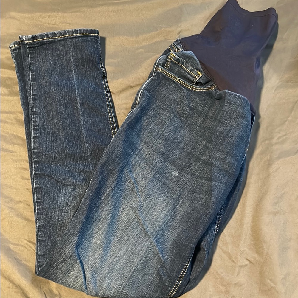 Women's Maternity Skinny Blue Jeans
